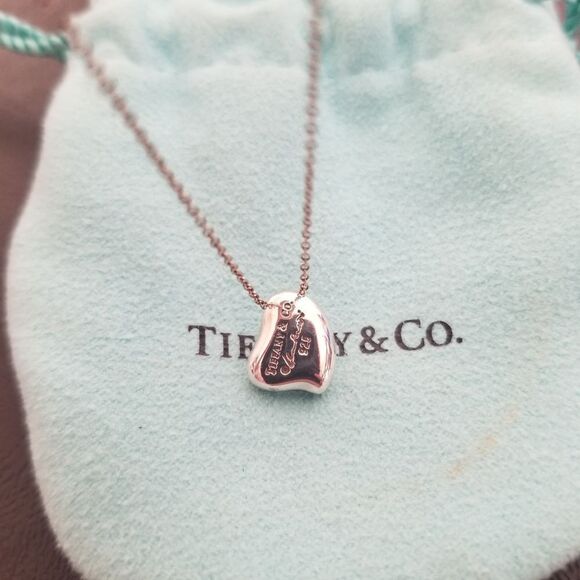 Tiffany & Co. Solid Heart Necklace - Picture 3 of 8